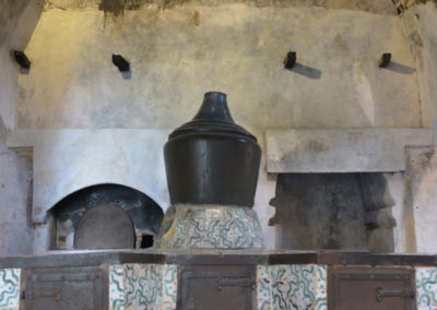 La cappa della fornace nella cucina della Certosa di San Lorenzo a Padula