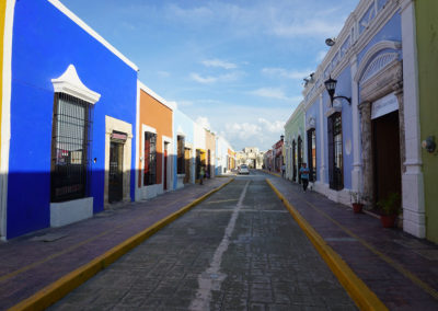 Calle-tipica-di-Campeche- Diario di viaggio in Messico