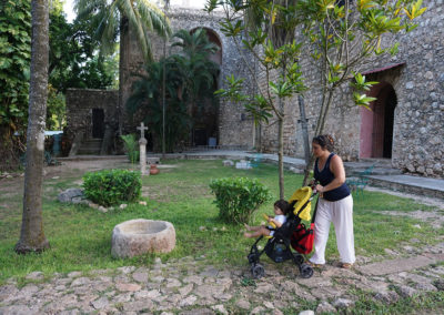 Giardino-Convento-di-San-Bernardino-da-Siena-Valladolid - Diario di viaggio in Messico