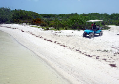 Golf-car-a-Punta-Cocos---Holbox---Diario-di-viaggio-in-Messico