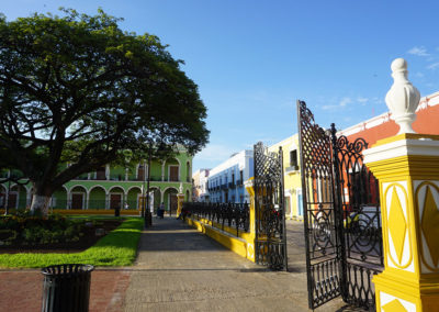 Ingresso-Plaza-Principal-Campeche- Diario di viaggio in Messico