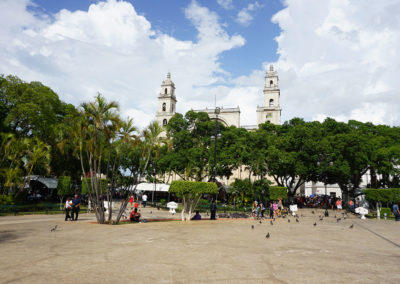 Plaza-Major-e-Cattedrale-San-Ildefonso-Merida- Diario di viaggio in Messico