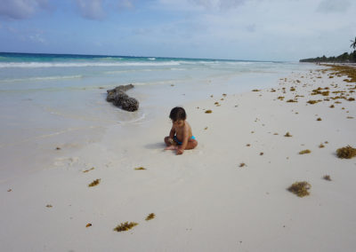 Spiaggia-e-mare-Tulum - Diario di viaggio in Messico