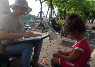 pittrice-di-strada-Lago-Hoan-Kiem--Hanoi