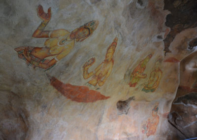 Affreschi rocca di Sigiriya - Diario di viaggio in Sri Lanka