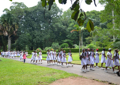 Scolaresca Giardino Botanico di Peradeniya - Diario di viaggio in Sri Lanka