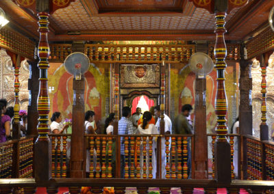 Shrine Room con scrigno d’oro contenente-la reliquia del dente Tempio del Sacro dente Kandy - Diario sdi viaggio in Sri Lanka