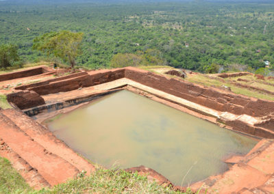 Vasche rocca di Sigiriya - Diario di viaggio in Sri Lanka