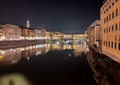 Lungarno di sera - 3 giorni a Firenze