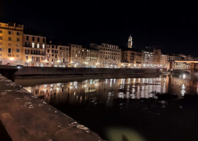 Lungarno di sera - 3 giorni a Firenze