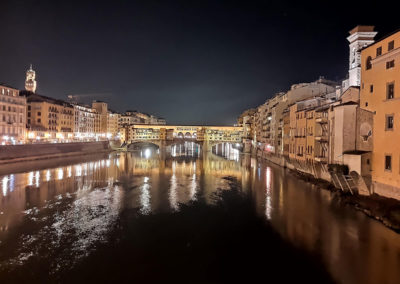 Lungarno di sera - 3 giorni a Firenze
