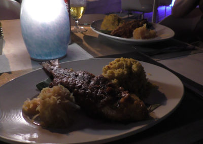 Cena al Ristorante Eden -Beau Vallon-Mahè - Diario di viaggio alle Seichelles