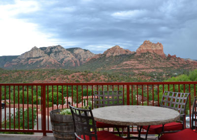Tavoli panoramici retro Sinagua Plaza Sedona - Diario di viaggio in Usa