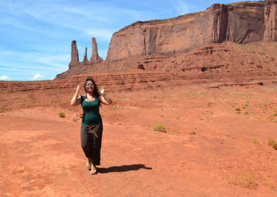 Three Sisters Mitchell Mesa Monument Valley - Diario di viaggio in USA