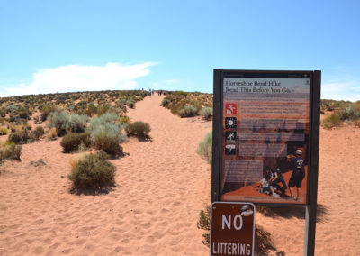 -Area semidesertica dell' Horseshoe Bend Page