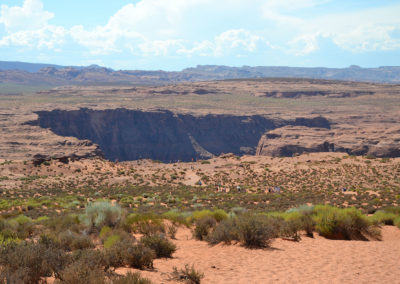 Panorama in avvicinamento dell'Horseshoe Bend Page