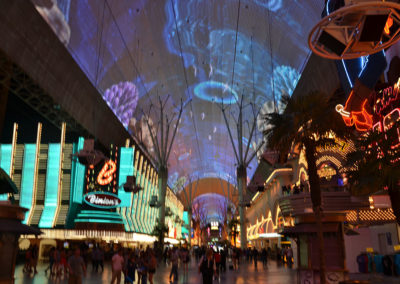 Freemont Street Experience Las Vegas Diario di viaggio in USA