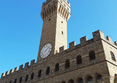 Palazzo vecchio dalla terrazza del bar degli Uffizi - 3 giorni a Firenze
