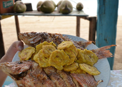 Cibo la Playita Las Galeras - Diario di viaggio a Santo Domingo
