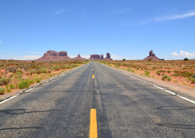 Strada Monument Valley - Diario di viaggio in USA