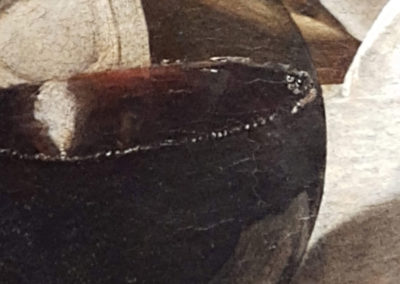 dettaglio del Bacco adolescente di Caravaggio - 3 giorni a Firenze