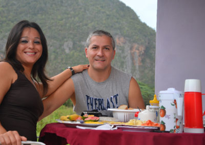 Colazione alla Cabana Manzana, Vinales - Diario di viaggio a Cuba