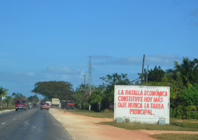 -Cartello su strada Santa Clara Varadero - Diario di viaggio a Cuba