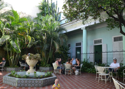 -Il giardino del Restaurante Verja, Cienfuegos - Diario di viaggio a Cuba