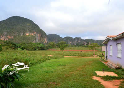 Panorama e giardino Casa Particular Cabana Manzana, Vinales - Diario di viaggio a Cuba