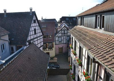 Panorama dall'Hotel de la Tour, Ribeauvillè - Diario di viaggio in Alsazia