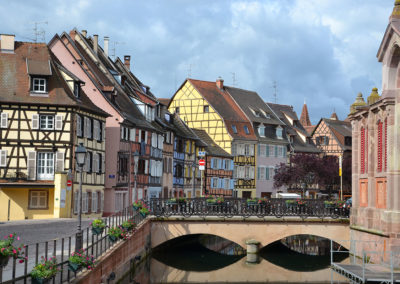 -Panorama Quai de la Poissonnerie e Rue des Ecoles da Rue des Tanneurs, Colmar - Diario di viaggio in Alsazia