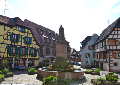 Place de la Sinne, Ribeauvillè - Diario di viaggio in Alsazia