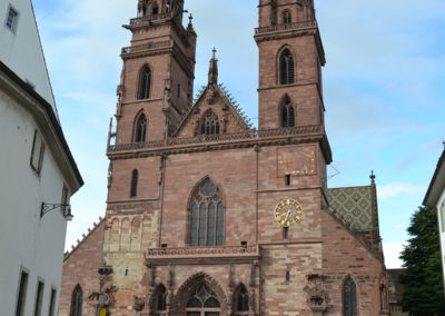 Munsterplatz e Cattedrale -Basler Munster-Basilea - Diario di vaiggio in Alsazia
