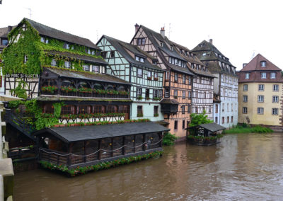 Panorama con Restaurant Au Pont San Martin, Petite France, Strasburgo -Diario di viaggio in Alsazia