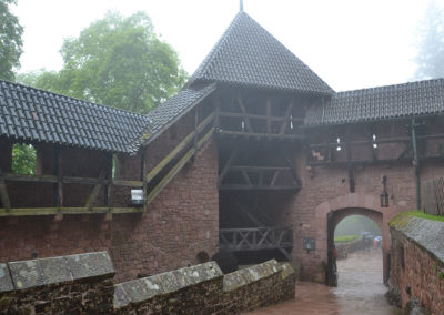 Uscita dal castello di Haut, Koenigsbourg - Diario di viaggio in Alsazia