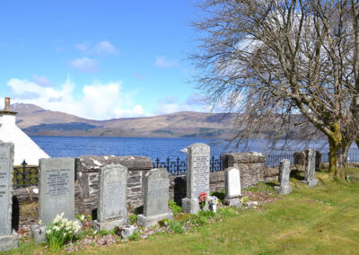 Lapidi su Loch Lomond, Luss - Diario di viaggio in Scozia