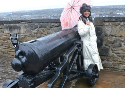 Edinburgh Castle Argyle Battery Diario di viaggio in Scozia.