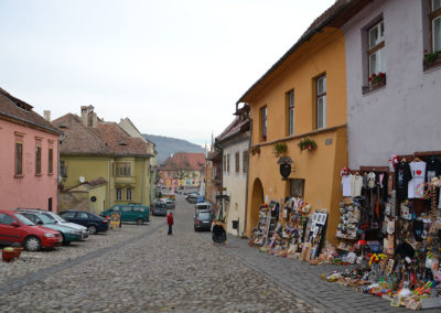 Strada Scolil, Sighisoara - Diario di viaggio in Transilvania - Romania