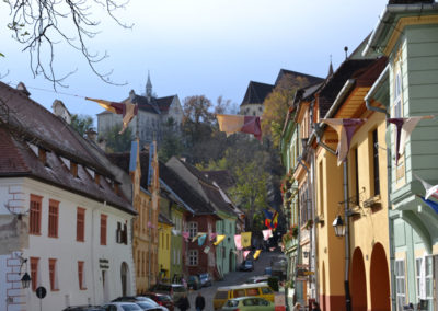 Strada Scolil, Sighisoara - Diario di viaggio in Transilvania - Romania