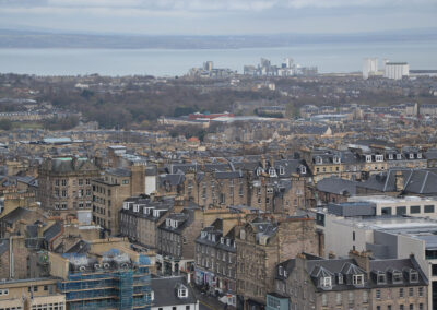 -Panorama Edimburgo da Edinburgh Castle Diario di viaggio in Scozia.