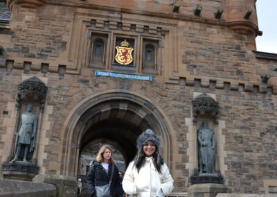 Ingresso e uscita del Castello di Edimburgo recante il motto Nemo me impune lacessit o nessuno mi provoca impunemente Diario di viaggio in Scozia.