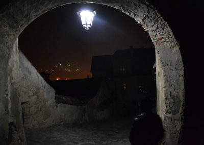 Notte in Strada Turnului, Sighisoara - Diario di viaggio in Transilvania - Romania