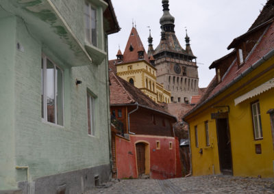 Strada Turnului, Sighisoara - Diario di viaggio in Transilvania - Romania.