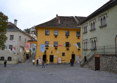 Piata Muzeului, Casa natale del Principe di Valacchia Vlad Tepes Dracul, Sighisoara - Diario di viaggio in Transilvania - Romania