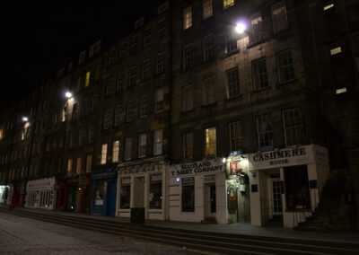 Lawnmarket di notte, Edimburgo - Diario di viaaggio in Scozia