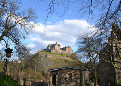 Castello di Edimburgo dal-basso - Diario di viaggio in Scozia