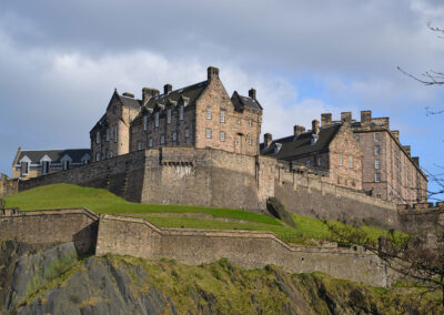 Castello di Edimburgo dal basso - Diario di viaggio in Scozia