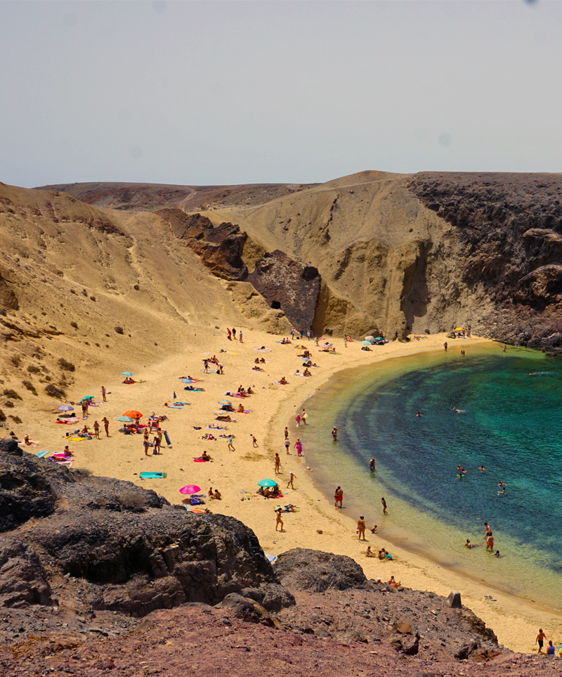 Playa-del-Papagayo,-Los-Ajaches,-Lanzarote