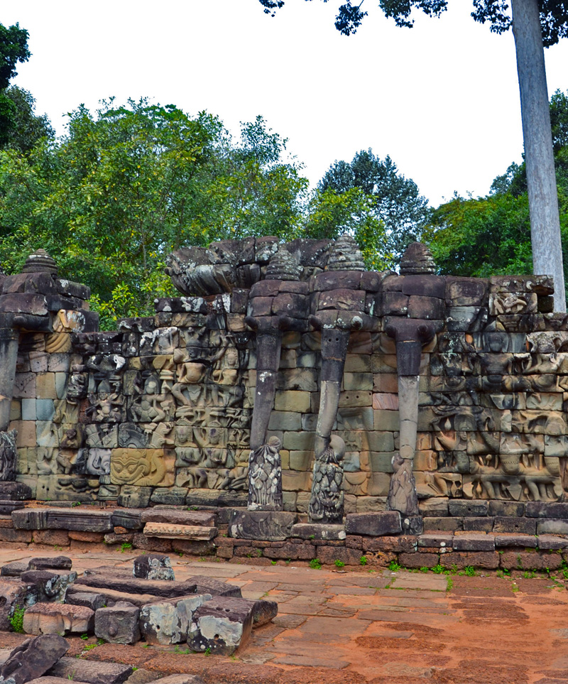 Terrazza-degli-Elefanti,-Angkor-Thom,-Siem-Reap.