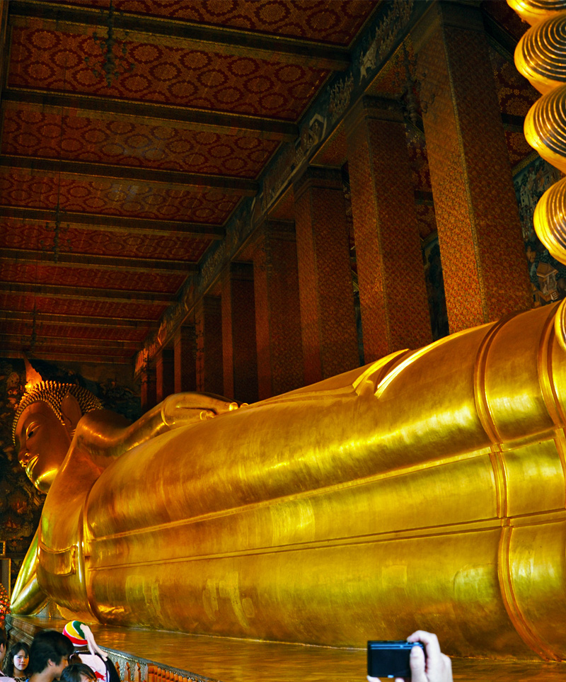 Wat-Pho,--Statua-Buddha-Reclinato,-Bangkok.